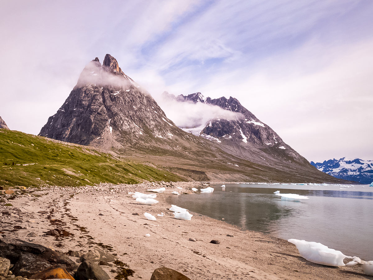 The beach at Ikateq Greenland