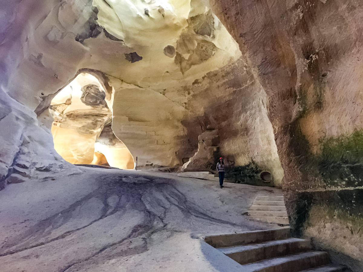 Beit Guvrin Caves seen hiking Beit Guvrin to Jerusalem Israel