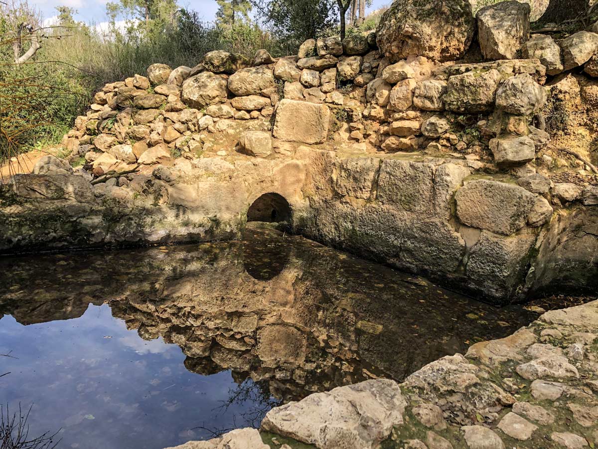 Sarig Spring hiking Beit Guvrin to Jerusalem Israel