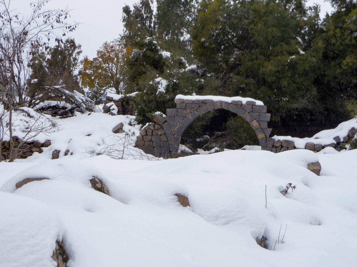 Bashanit Ridge Ruins along Golan 7-day hike Israel