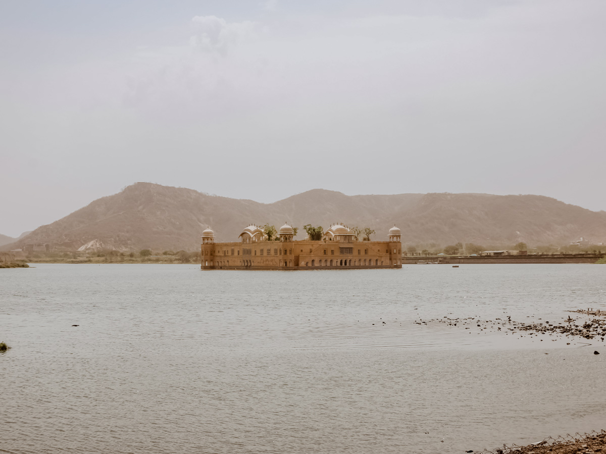 Famous water palace in Jaipur India