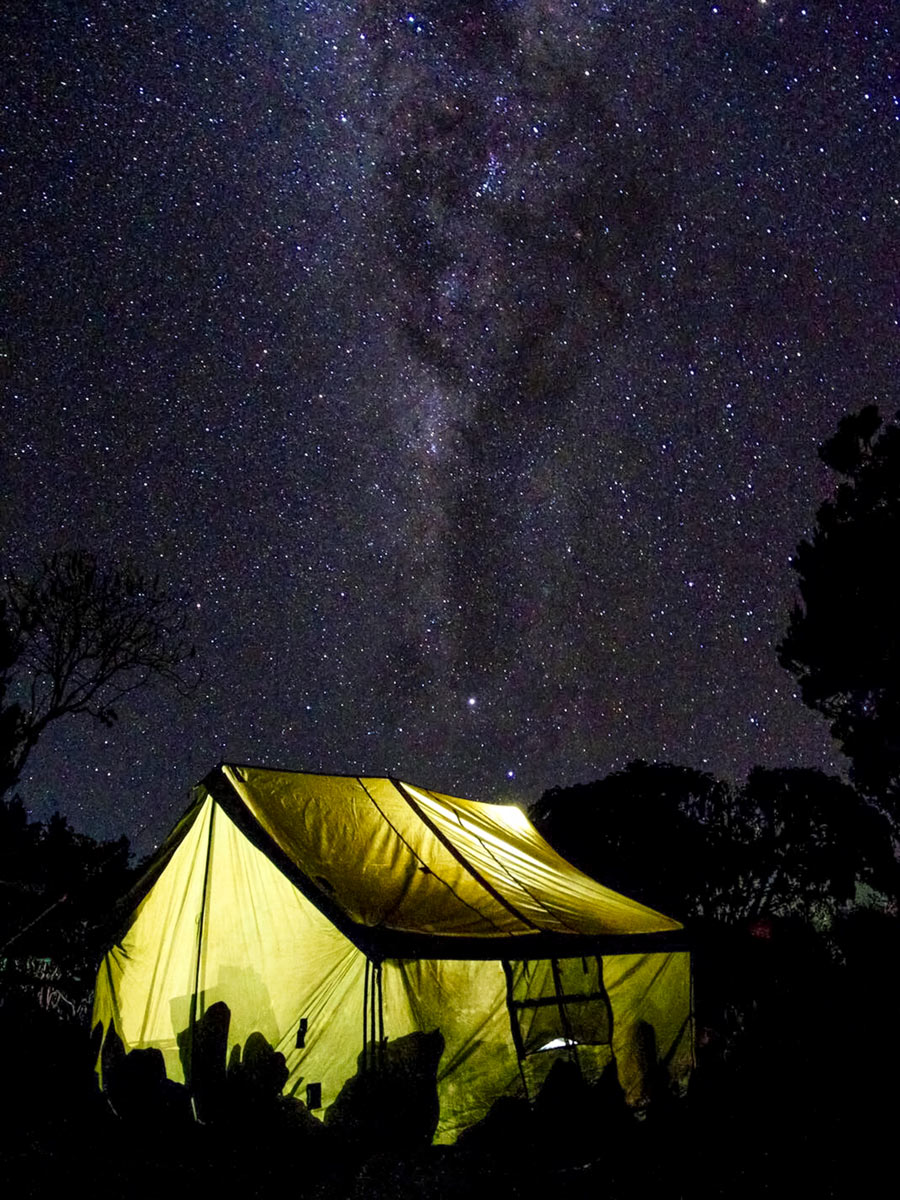 Mount Kilimanjaro camping under the stars Tanzania Rongai route