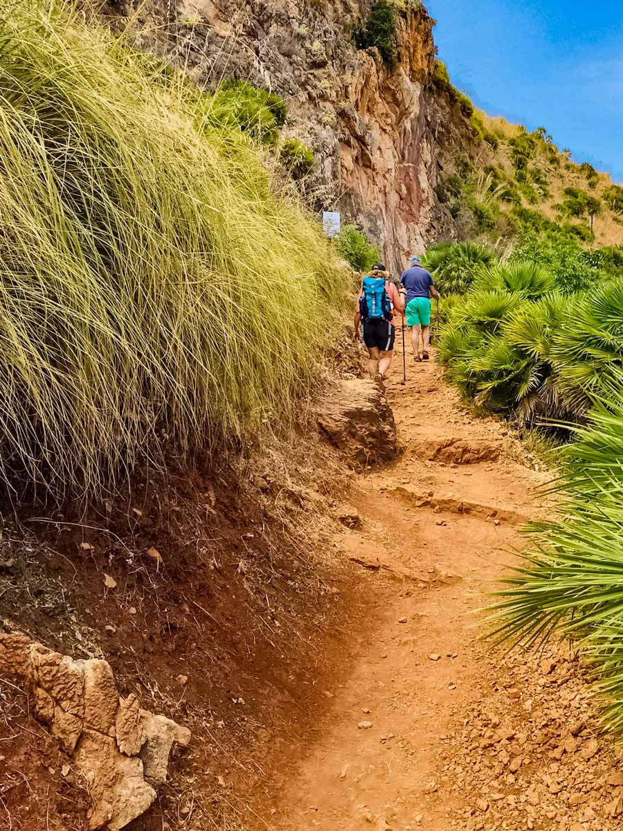 Hiking Nordic trail desert trekking Italy Palermo to Agrigento