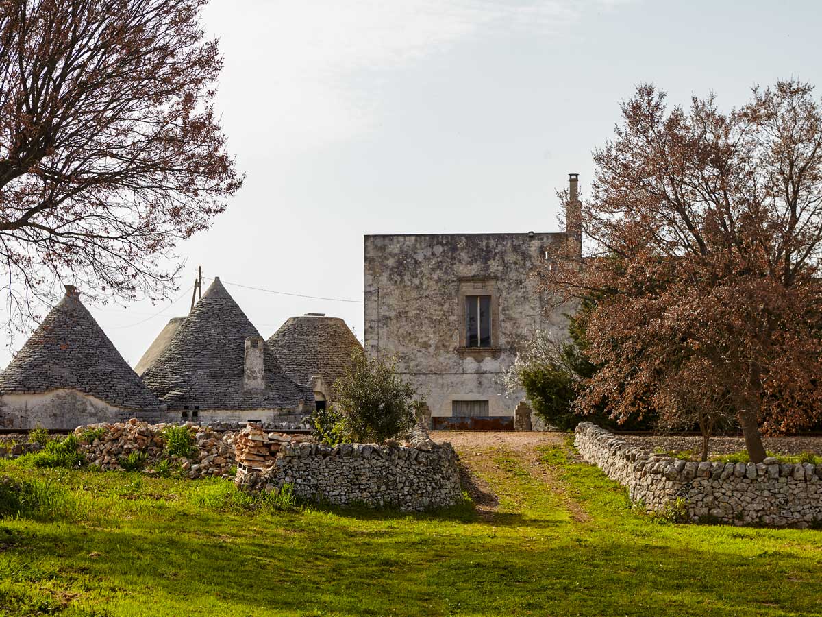 Trulli itria valley along walking tour in Puglia Italy