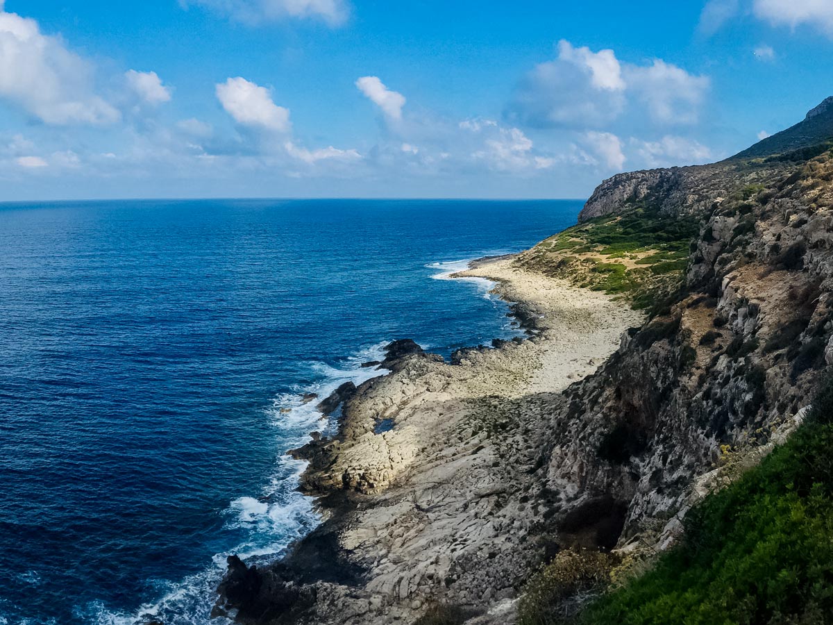 Seascape coastline Western Sicily Walking Holiday Italy