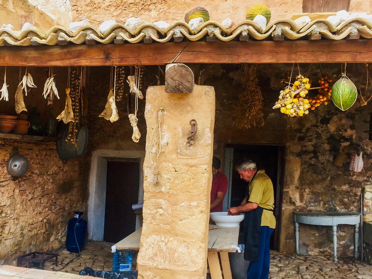 Grotta Mangiapane Museum seen along Western Sicily walking tour Italy