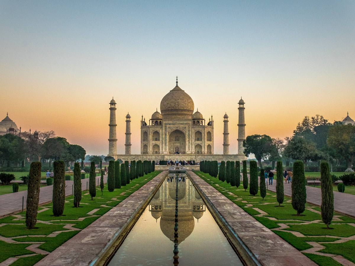 Taj Mahal landmark in Agra India