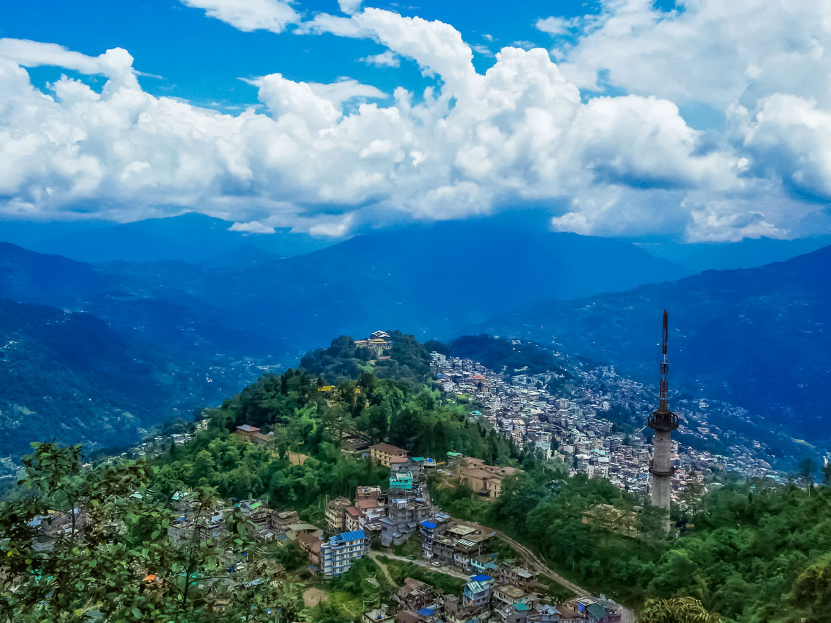Sikkim India seen from above