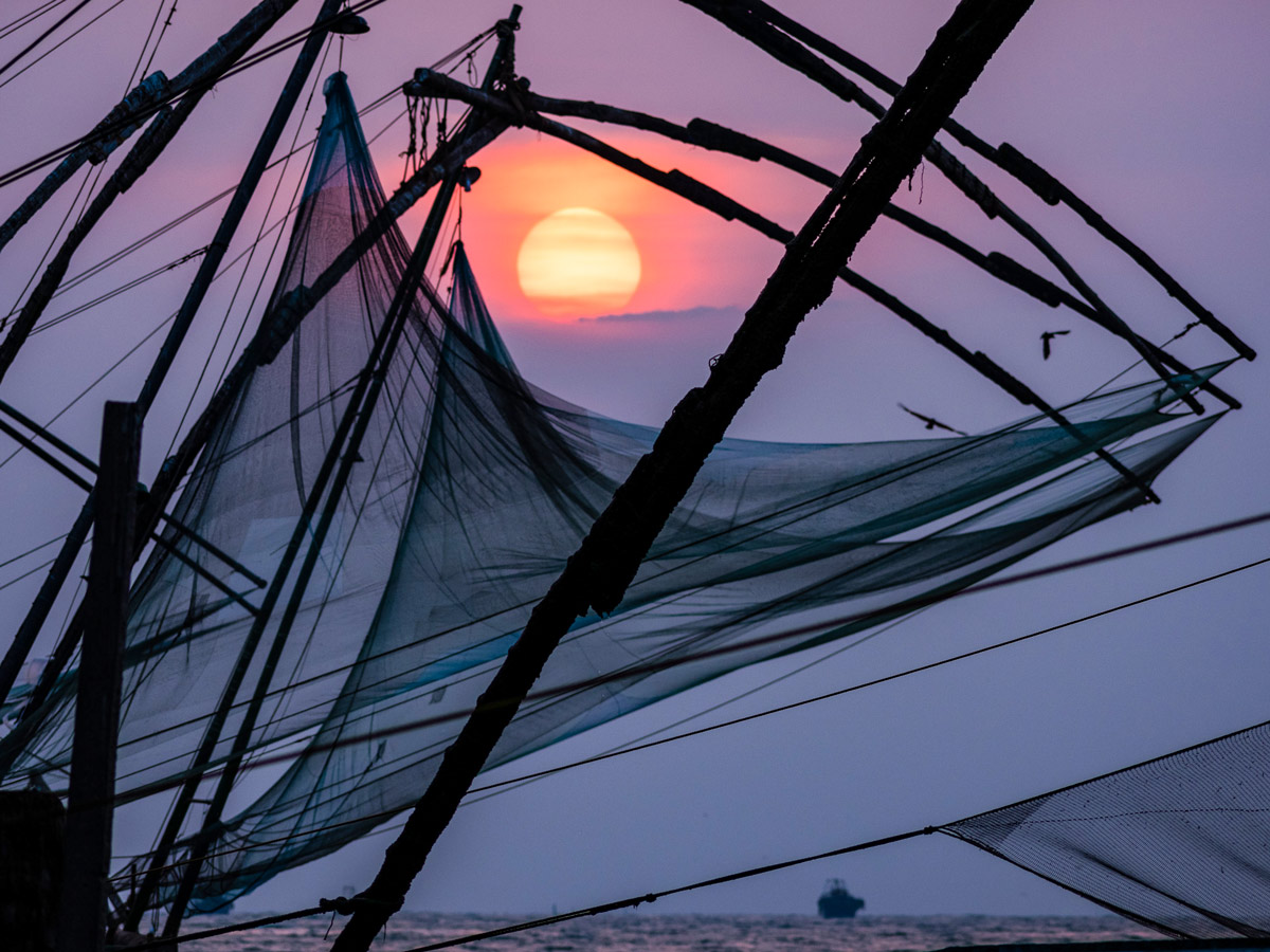 Chinese fishing nets Cochin India