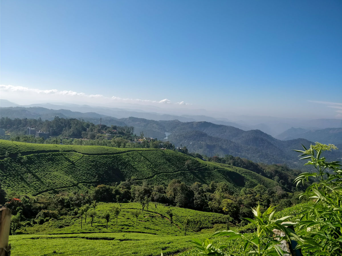 Madurai Kerala hills and farmland India