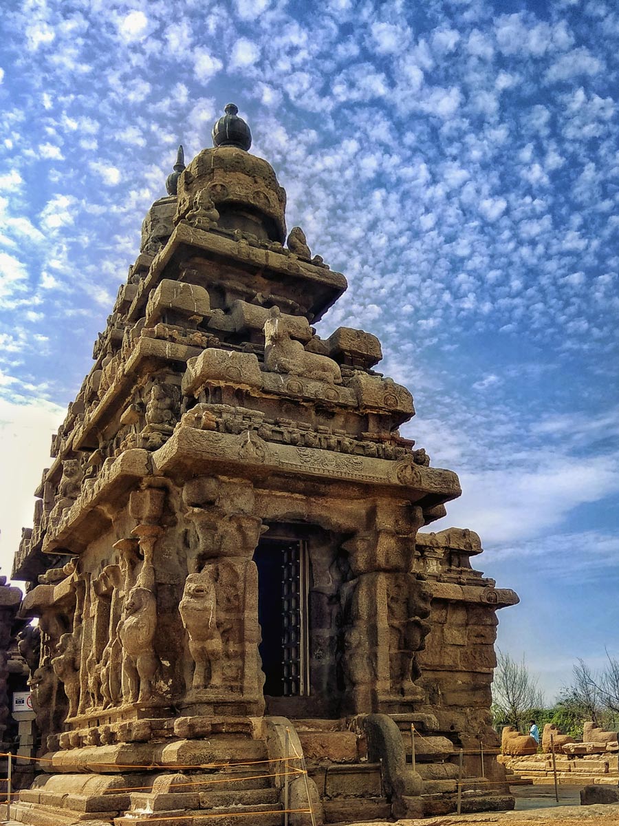 Near Shore Temple Mahabalipuram Tamil Nadu India