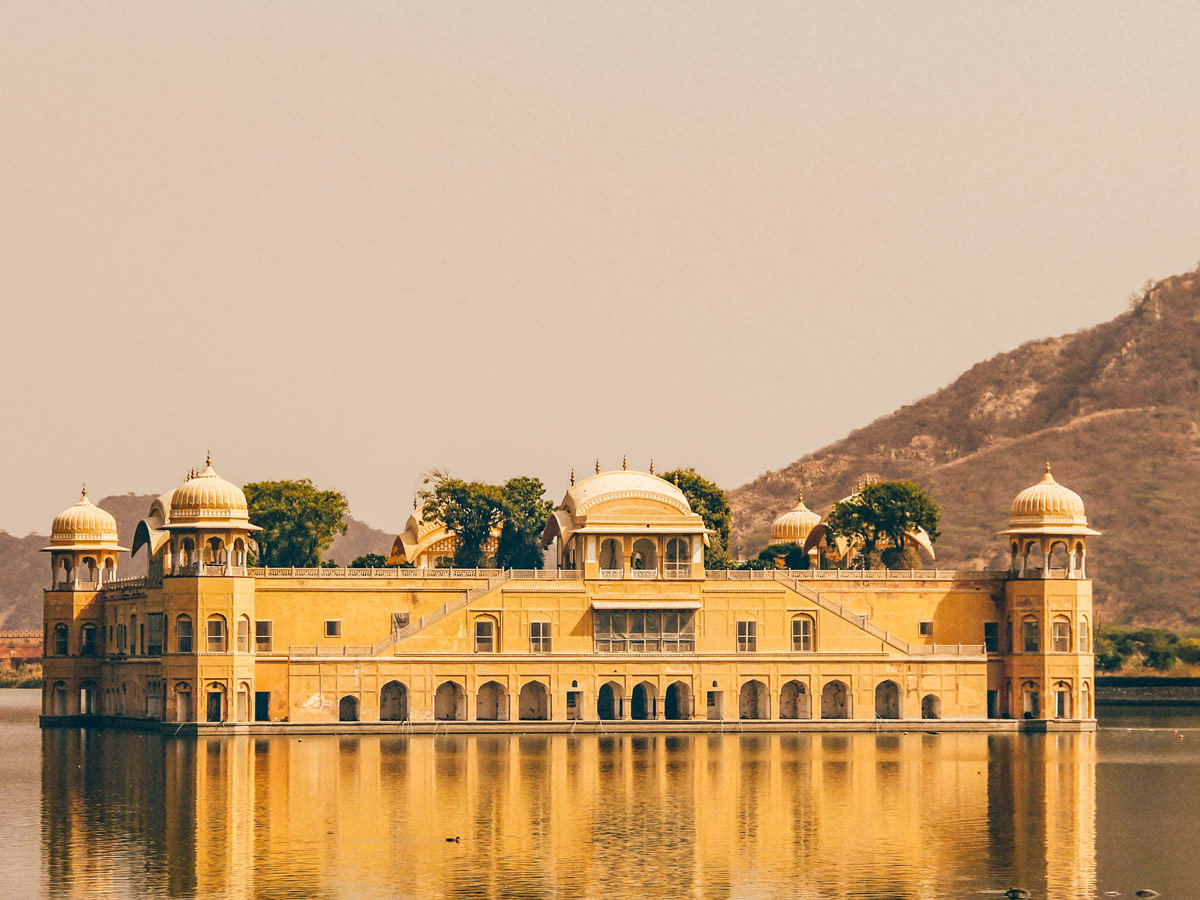 Jal Mahal floating temple Jaipur India