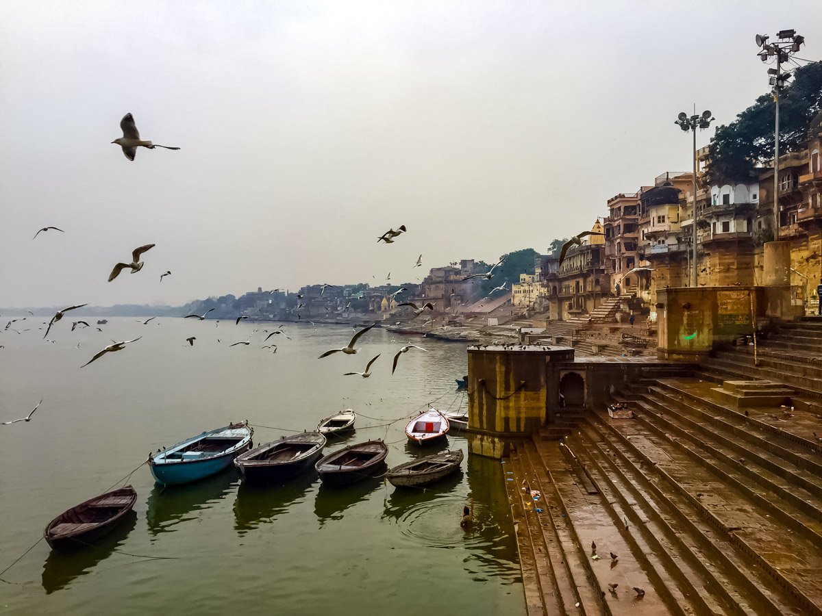 Varanasi Gange River site of Hindu ceremonies in India