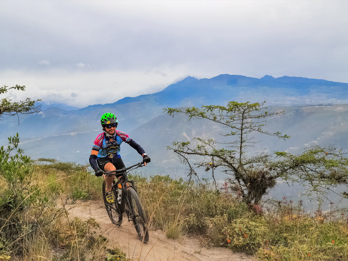 Trail mountain biking