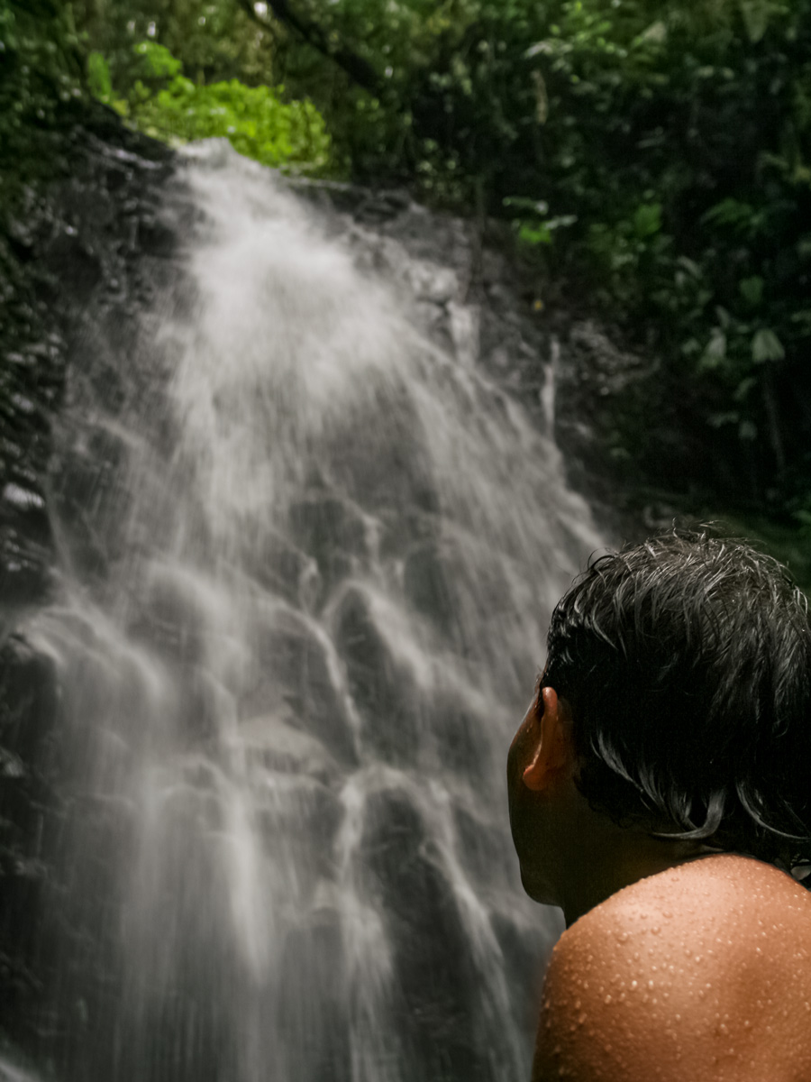 Rainforest waterfalls biking adventure tour