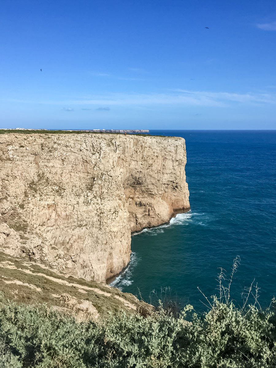 Portugal cycling tour beautiful views of rock cliffs over ocean