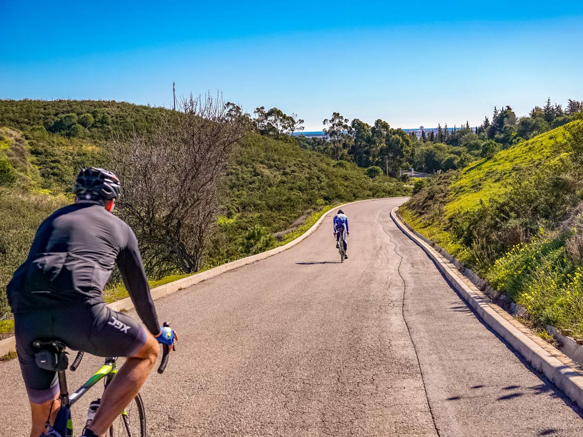 Road cycling bike tour beautiful Portugal