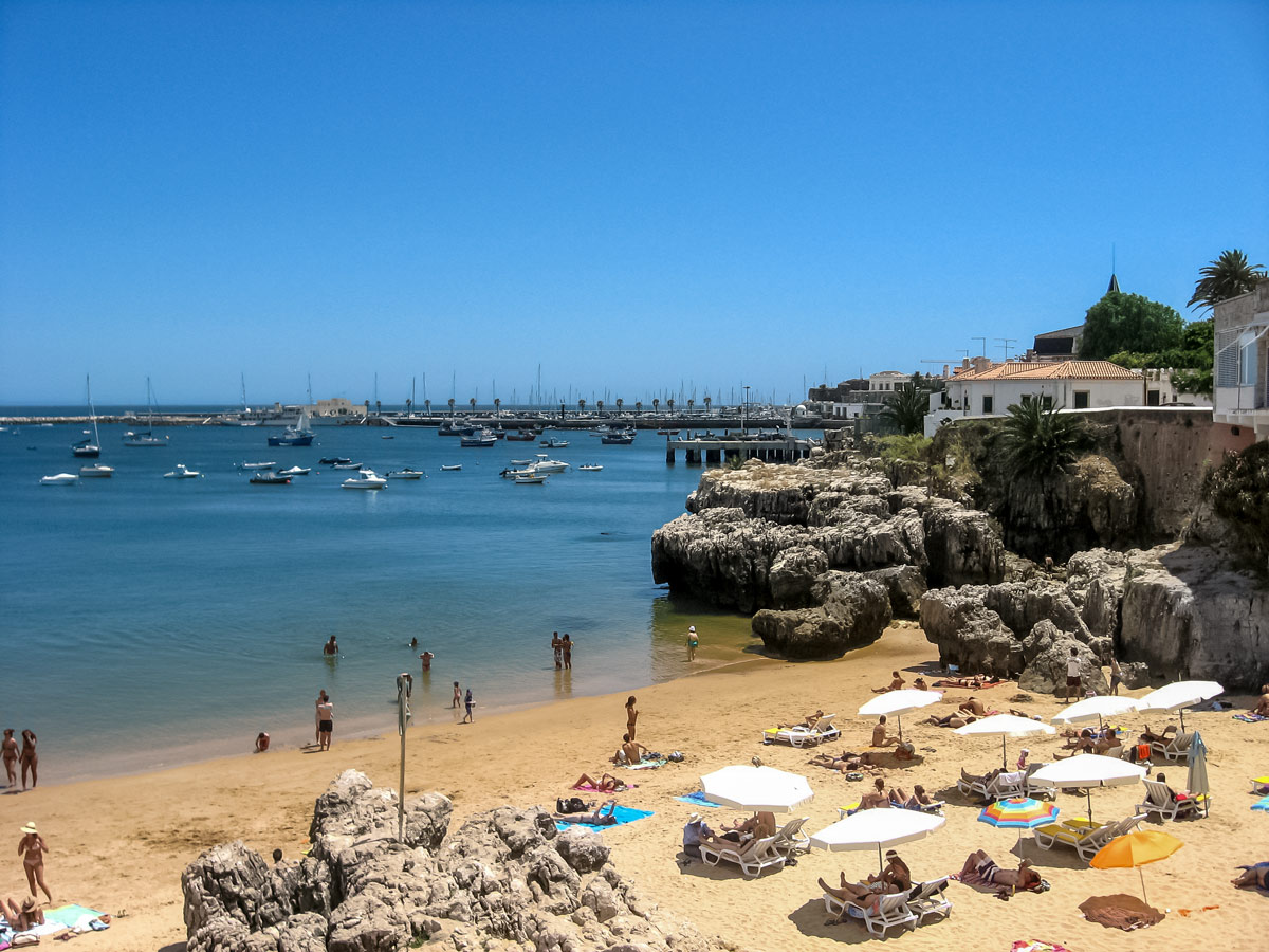 Esmoriz Cascais Lisbon Portugal beach harbour cycling tour