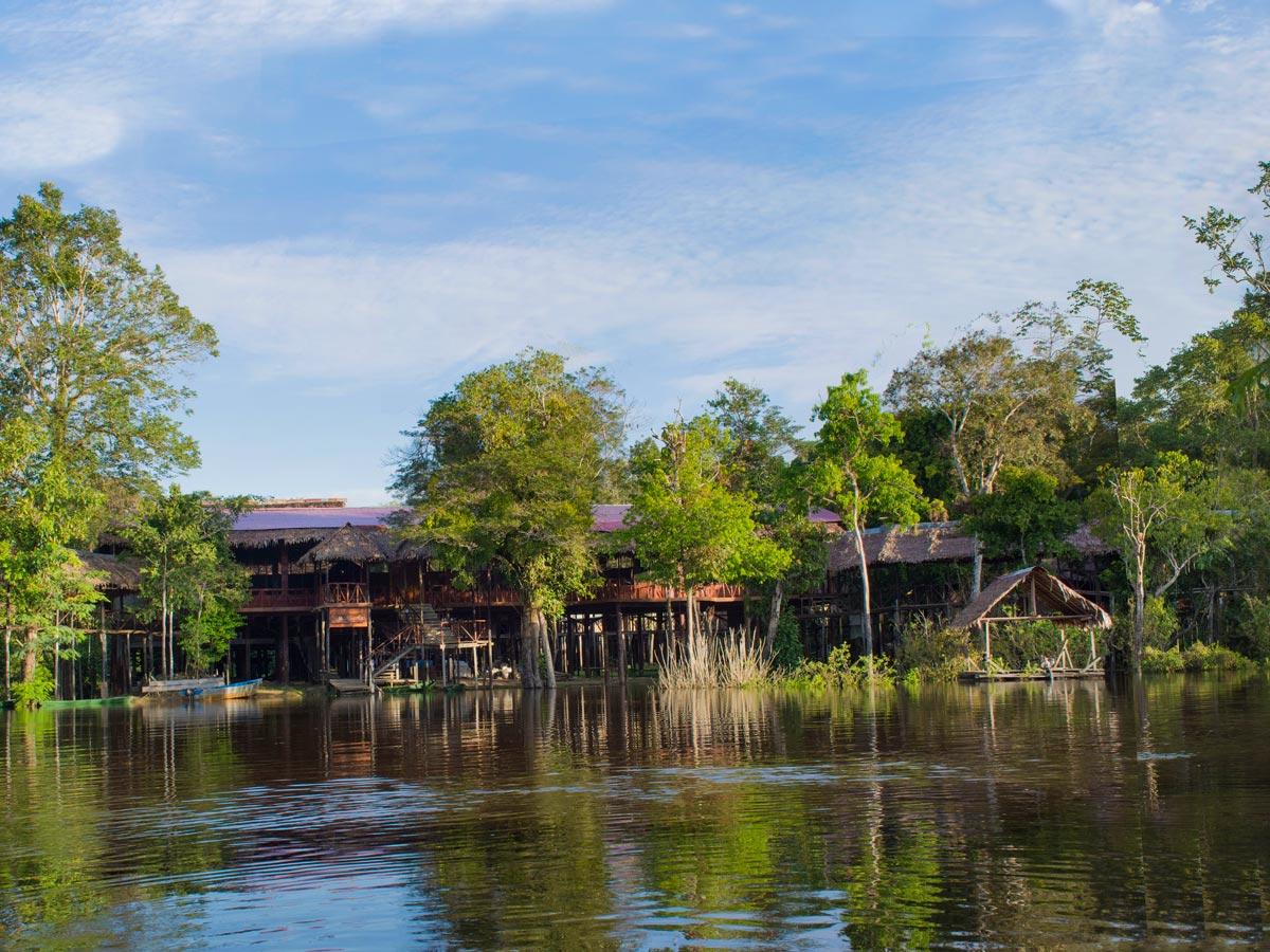 Peruvian Amazonia main lodge fishing expedition Peru