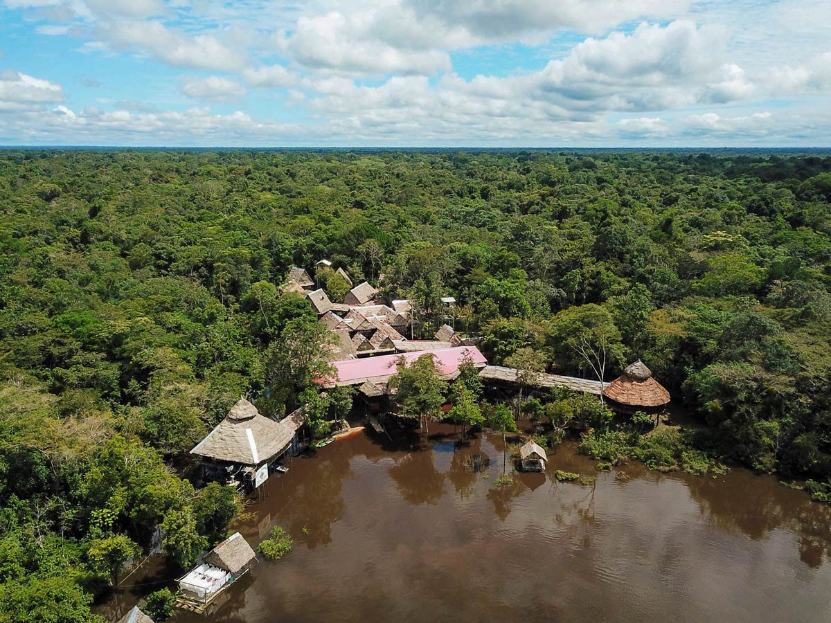 Amazon Research Center main camp on the river Peru