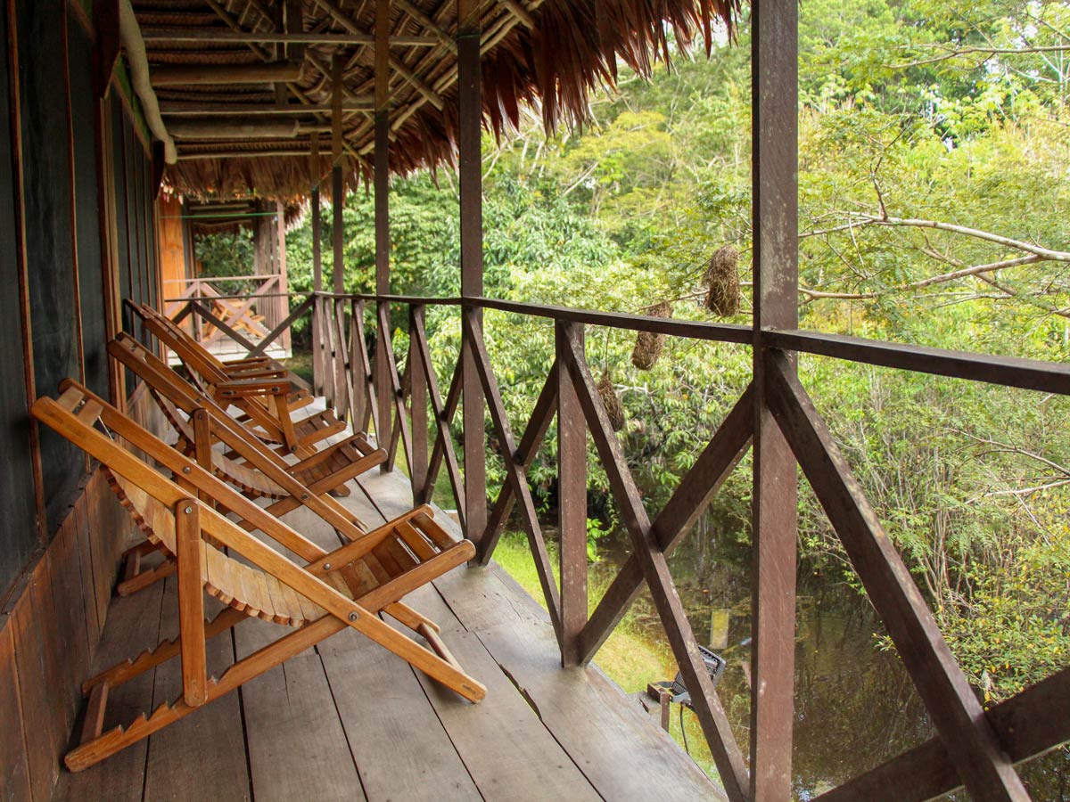 Amazon Research Center cabin camp views Peru