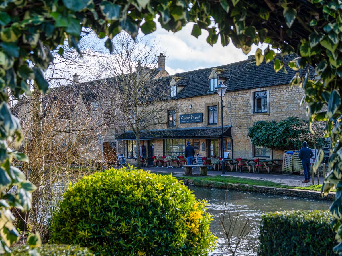 Tea Rooms bourton on the water riverfront cafe Cotswold England