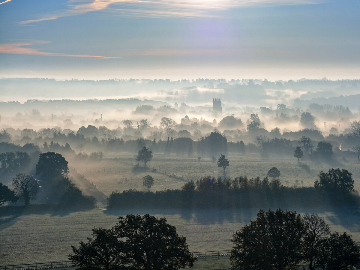 Cotswold England misty foggy village walking tour