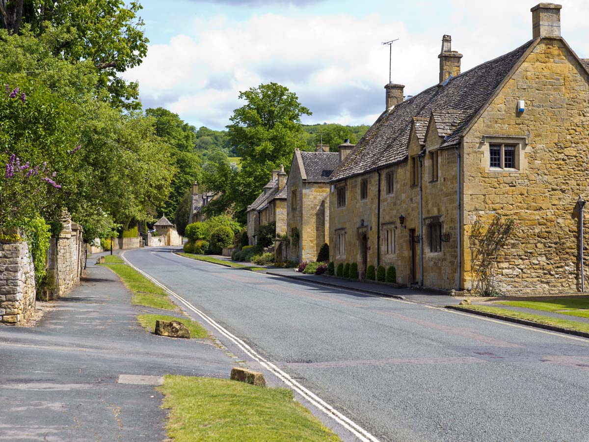 Cotswold England village stone traditional houses cottages