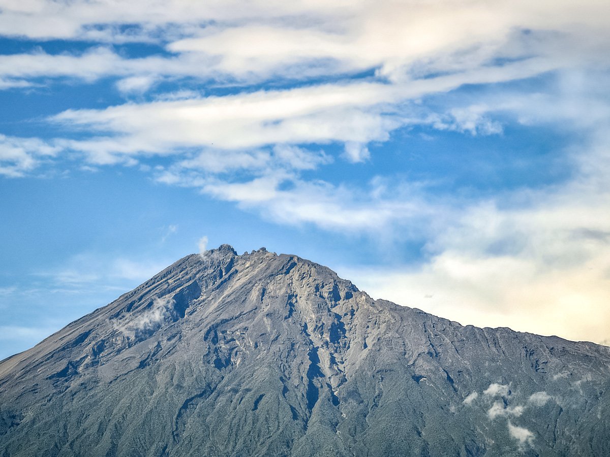 Mount Meru volcanic mountains hiking in Tanzania