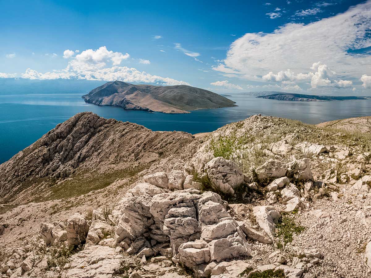 Beautiful ocean sea islands hiking walking adventure tour in Croatia