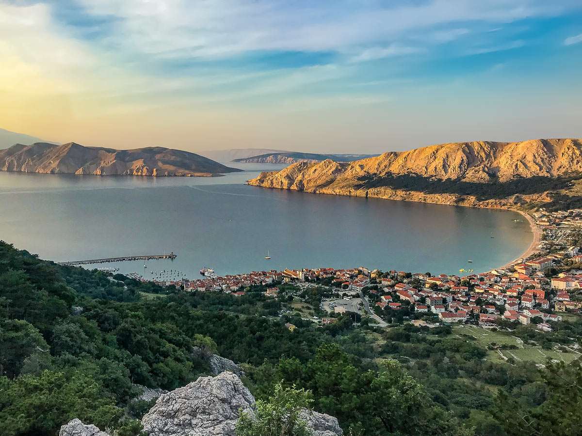 City on the Mediterranean sea walking adventure tour Croatia
