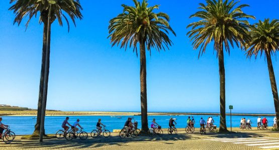 Cycling tour by the ocean in Portugal