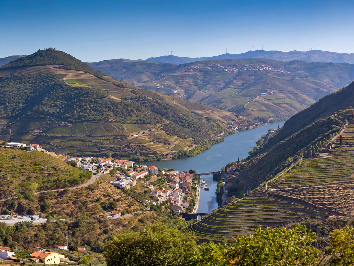 Beautiful Douro wine region in Portugal hiking adventure tour