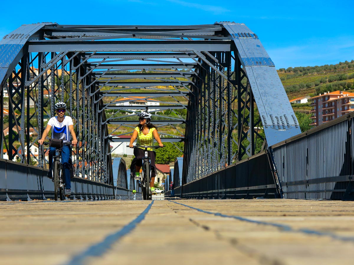 Bridge douro regua bike tour biking in Portugal