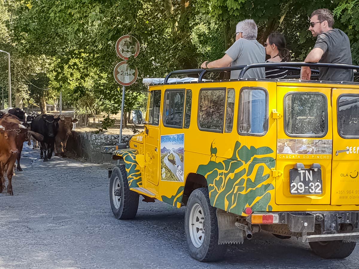 Jeep Tour Cascata Pincho family bike riding tour Minho Portugal