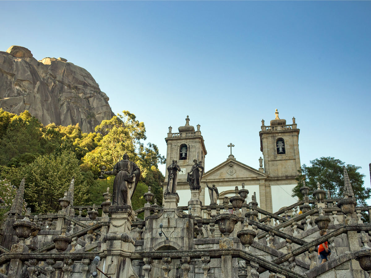 Stunning arcitecture historic church Peneda Geres Hiking adventure tour Portugal