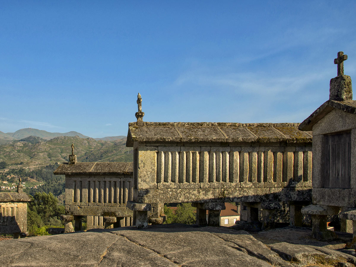 Historic stone religious monuments Peneda Geres Hiking adventure tour Portugal