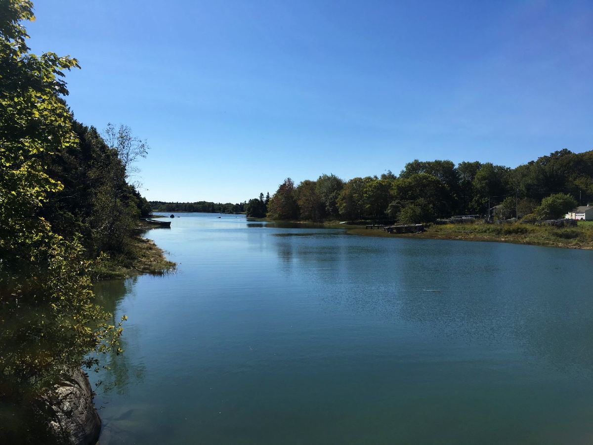 Beautiful river in the New York State