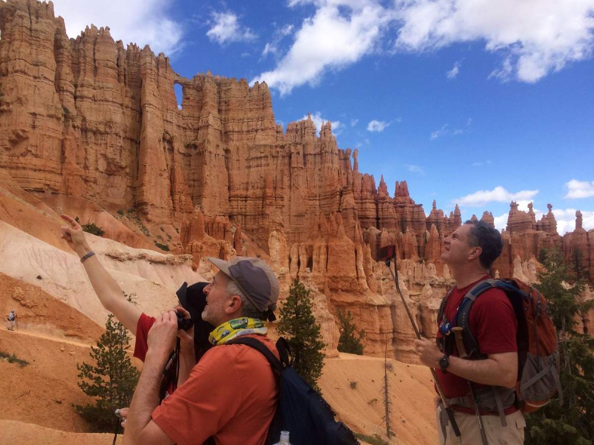 Observing the red peaks in Bryce Canyon