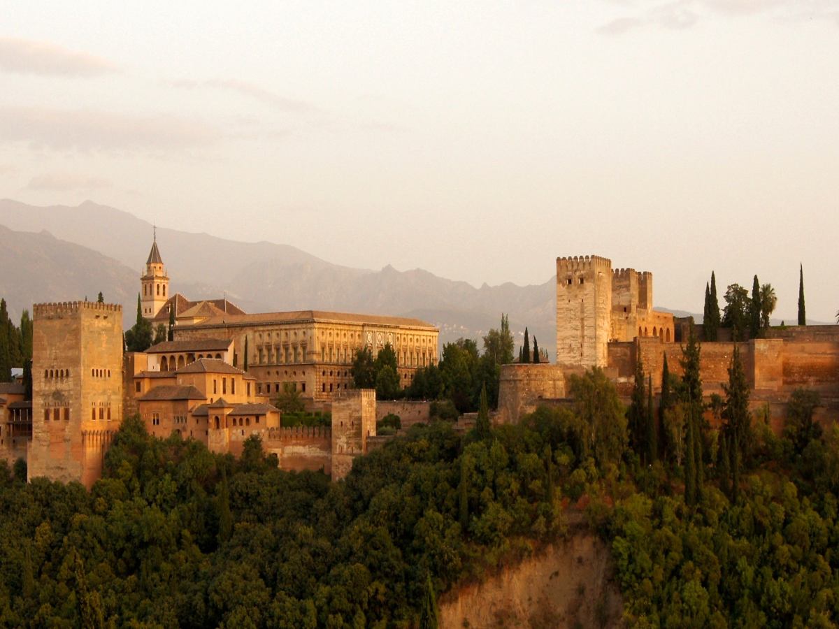 Alhambra Palace seen in Granada