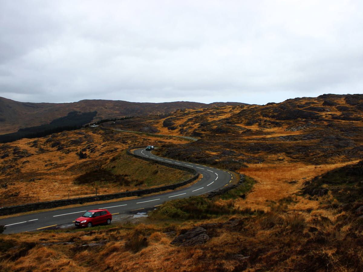 Colorful hills in West Cork