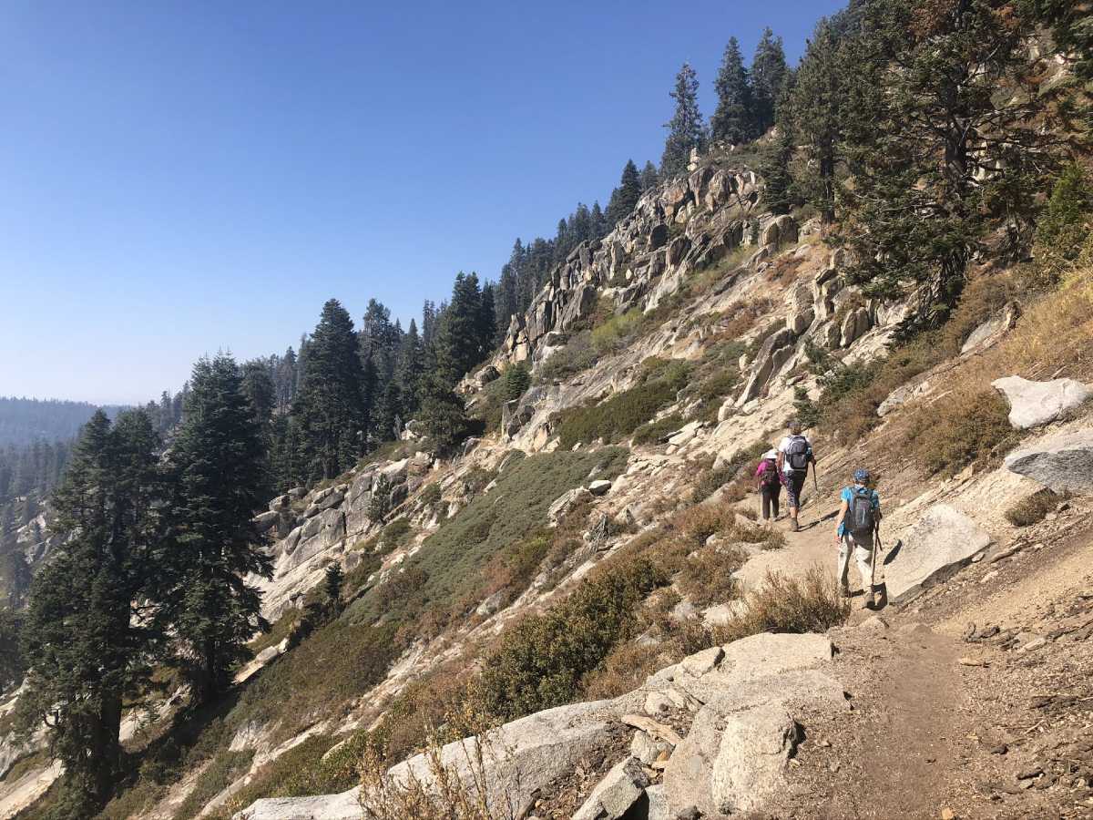 Hiking in the Sierra Nevada mountains