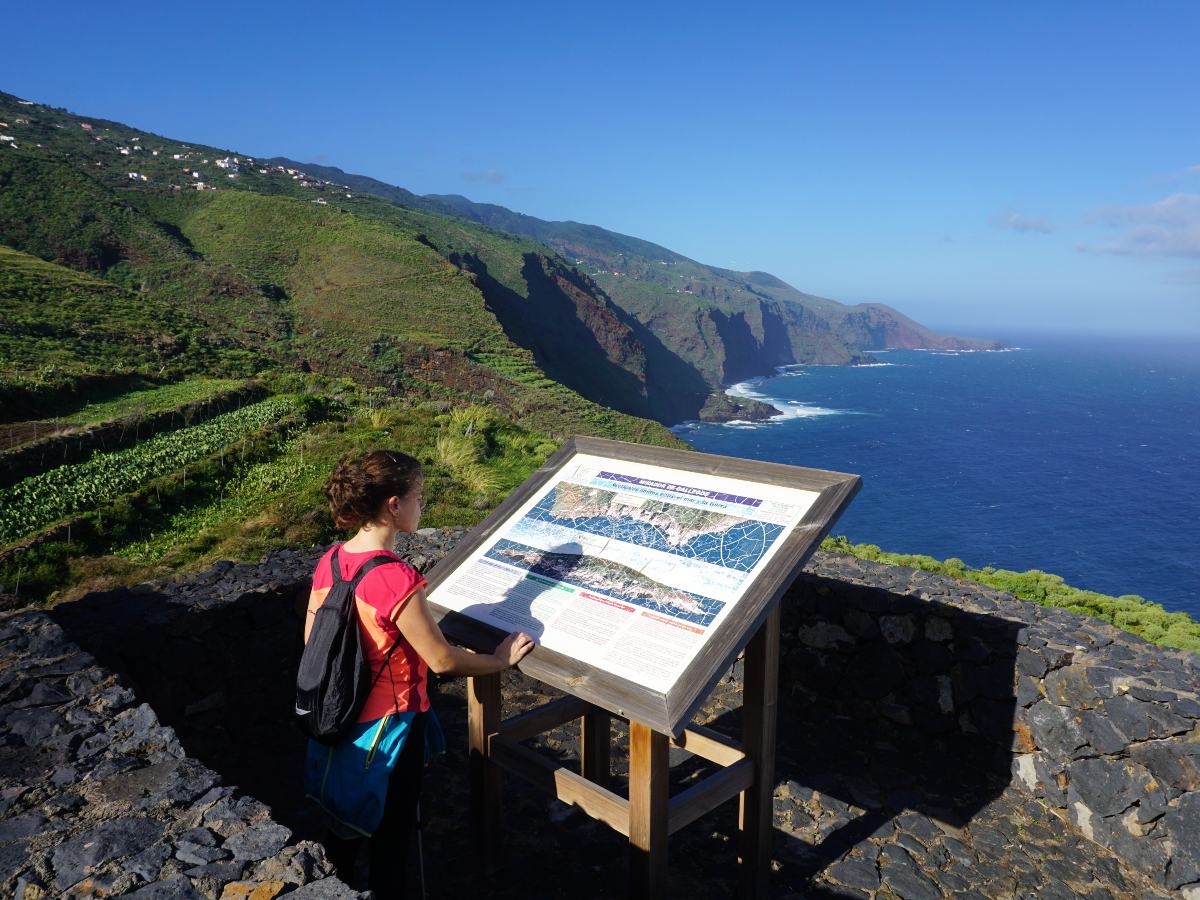 Info board at La Palma