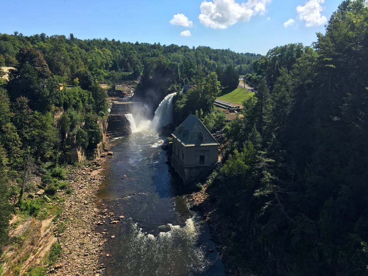 Small waterfall in the Adirondack Mountains