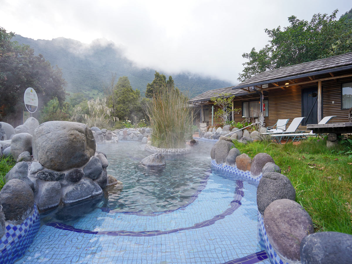 Peru Galapagos Amazon family kayaking tour hot springs pools cabin