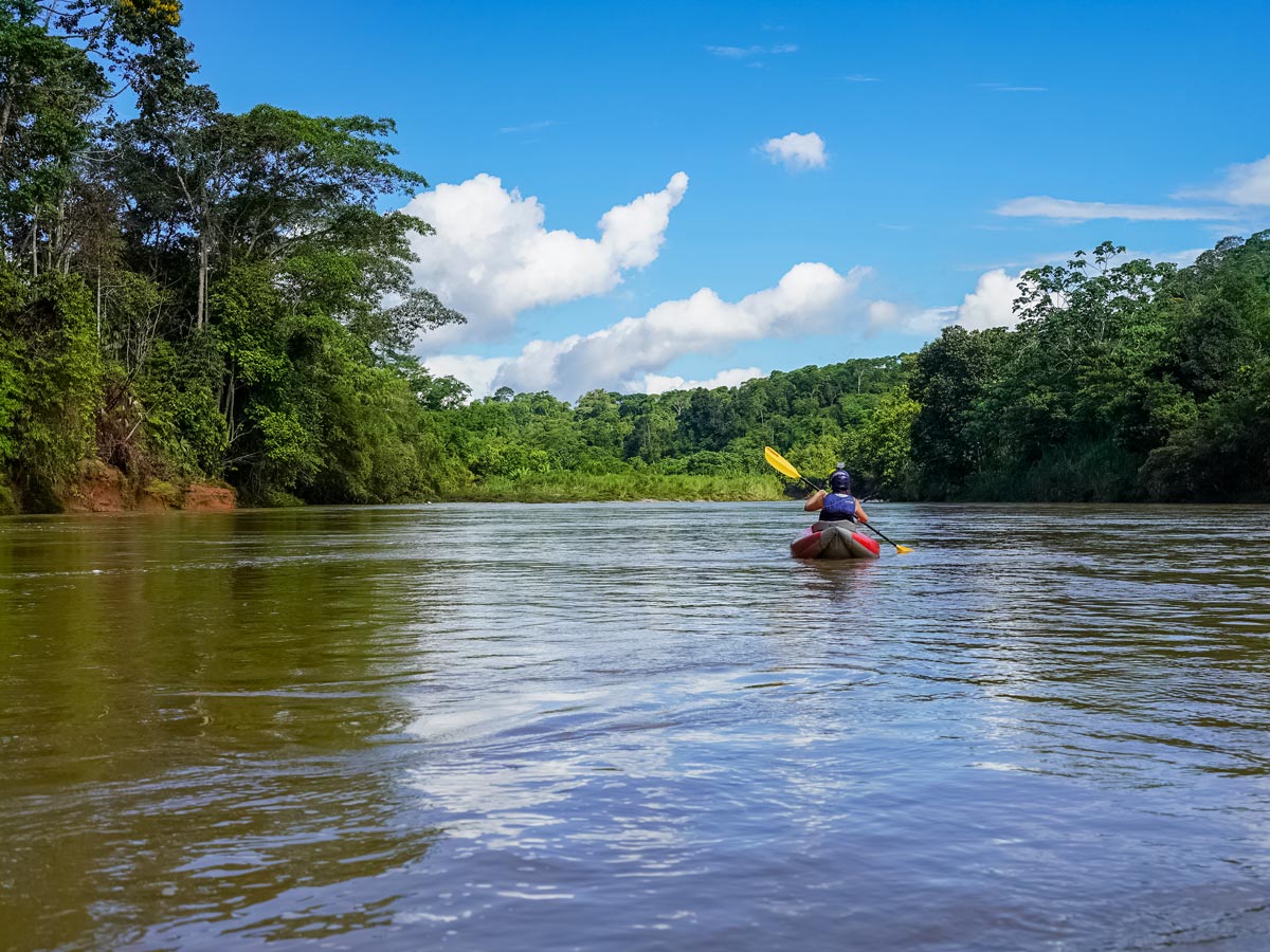 Family kayaking adventure