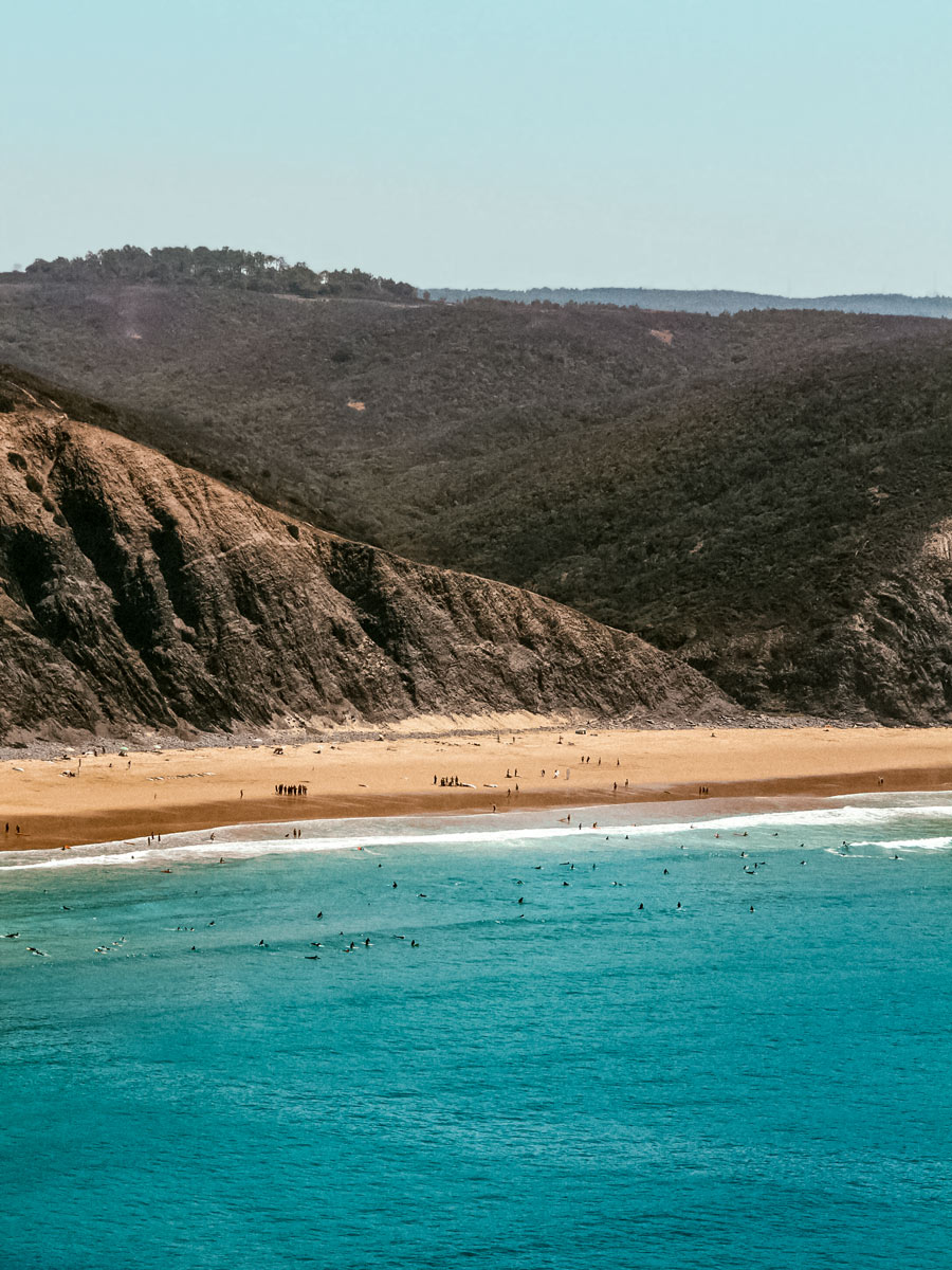 Arrifana beach surf surfing exploring Portugal coast walking tour