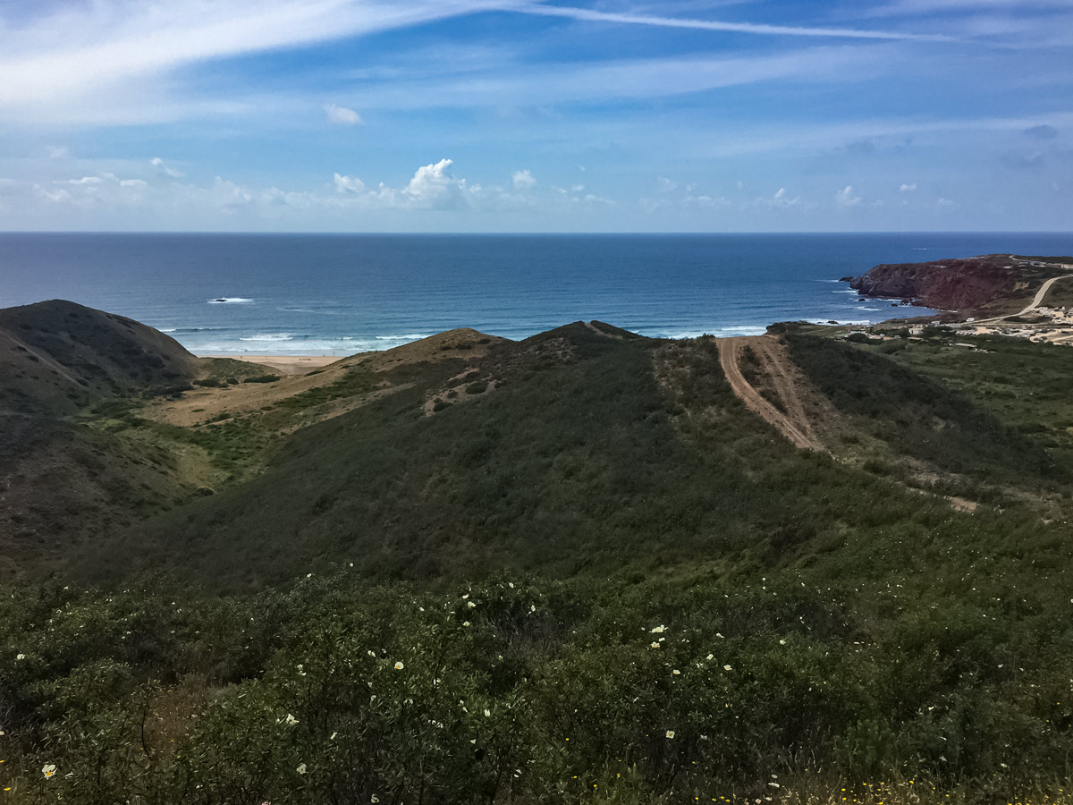 Walking biking paths ocean beach Algarve exploring Portugal coast walking tour