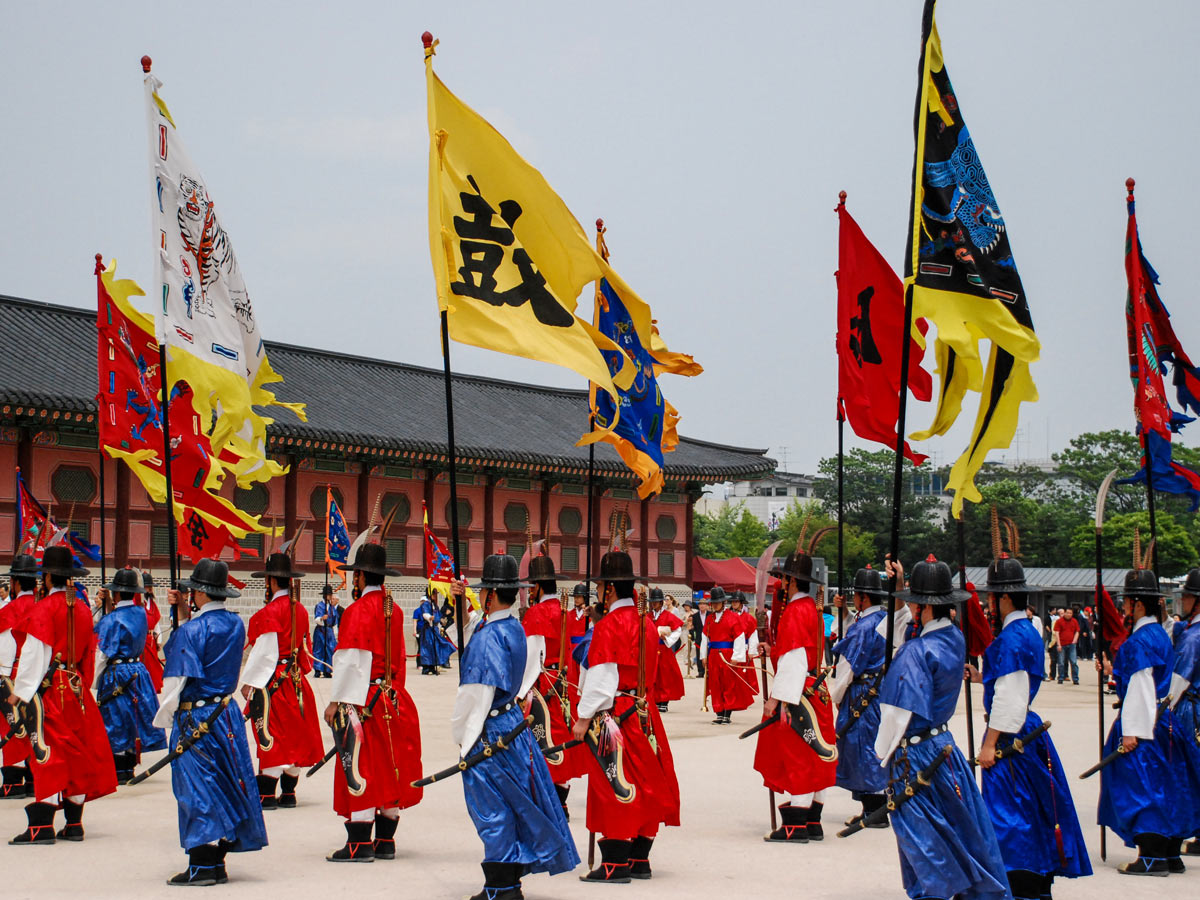 Traditional guard adventure bike tour South Korea