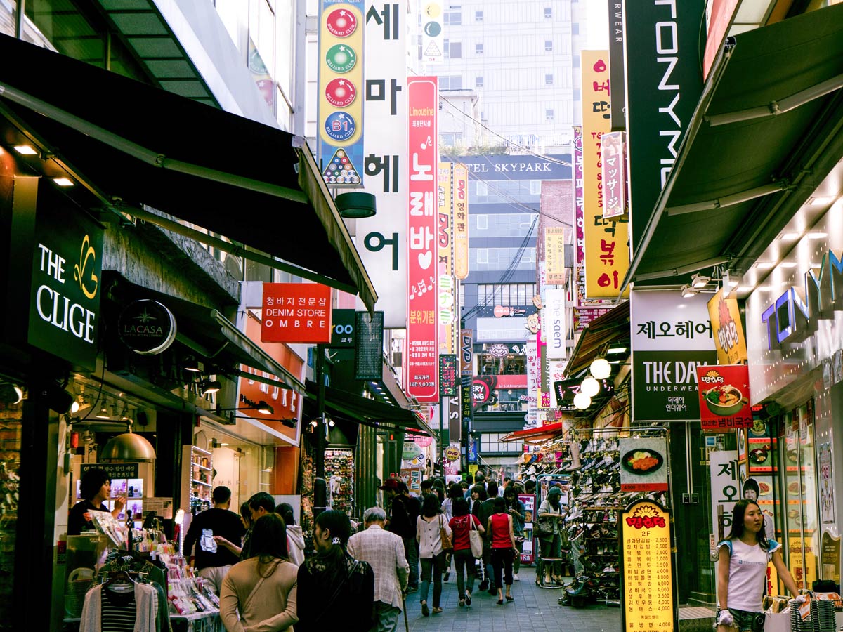 Namdaemun market South Korea soft adventure tour